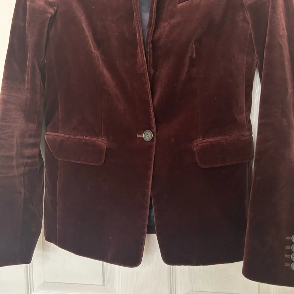 J Crew Regent Blazer Velvet Tall